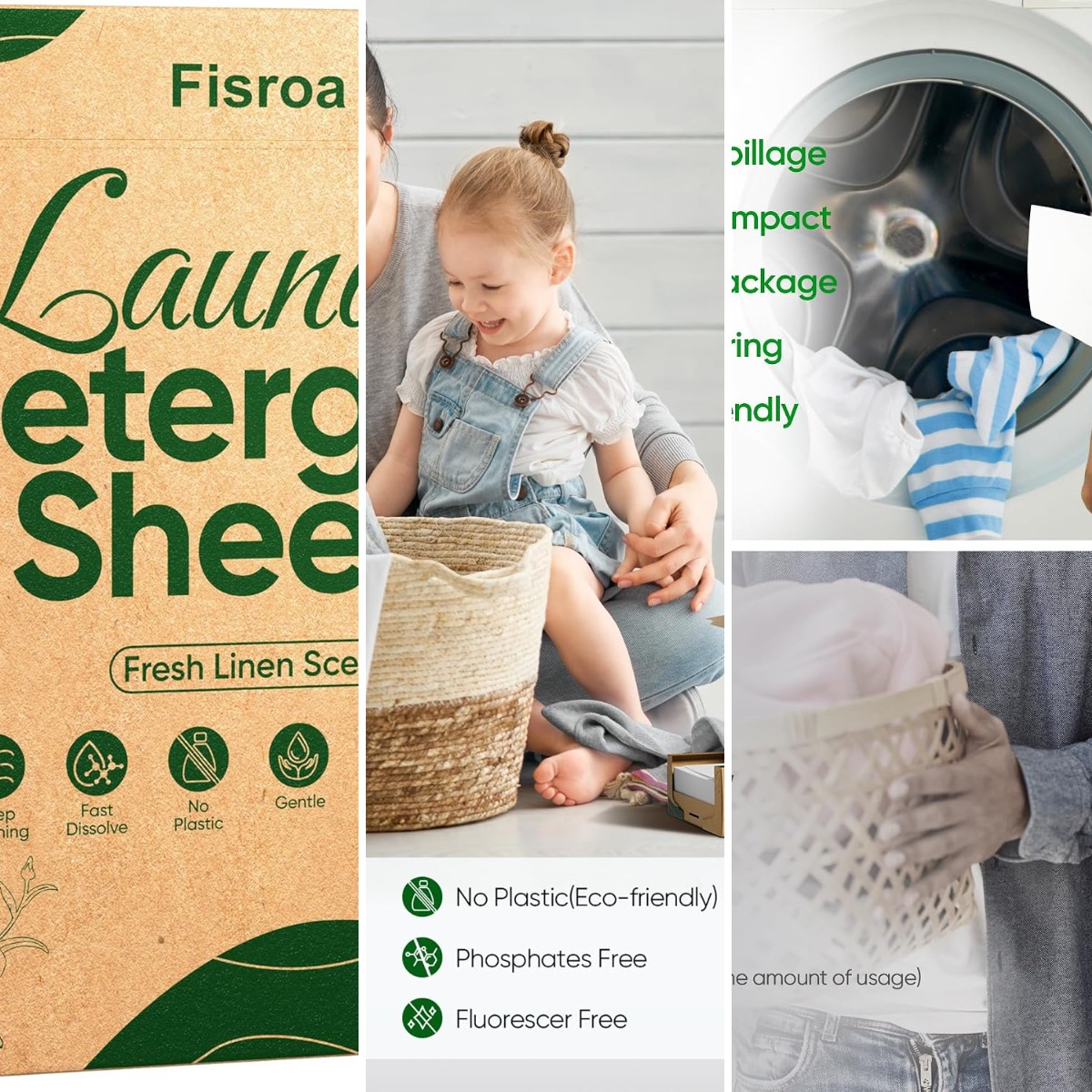 Laundry Strip Eco - Arkuszki detergentu do prania w podróży,